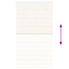 vidaXL Zebra Blind Marble Beige 125x230 cm Fabric Width 120.9 cm Polyester 5