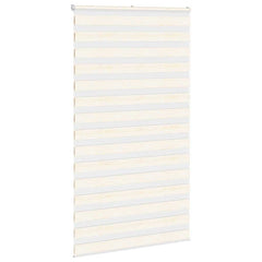 vidaXL Zebra Blind Marble Beige 130x230 cm Fabric Width 125.9 cm Polyester 3