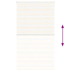 vidaXL Zebra Blind Marble Beige 130x230 cm Fabric Width 125.9 cm Polyester 5