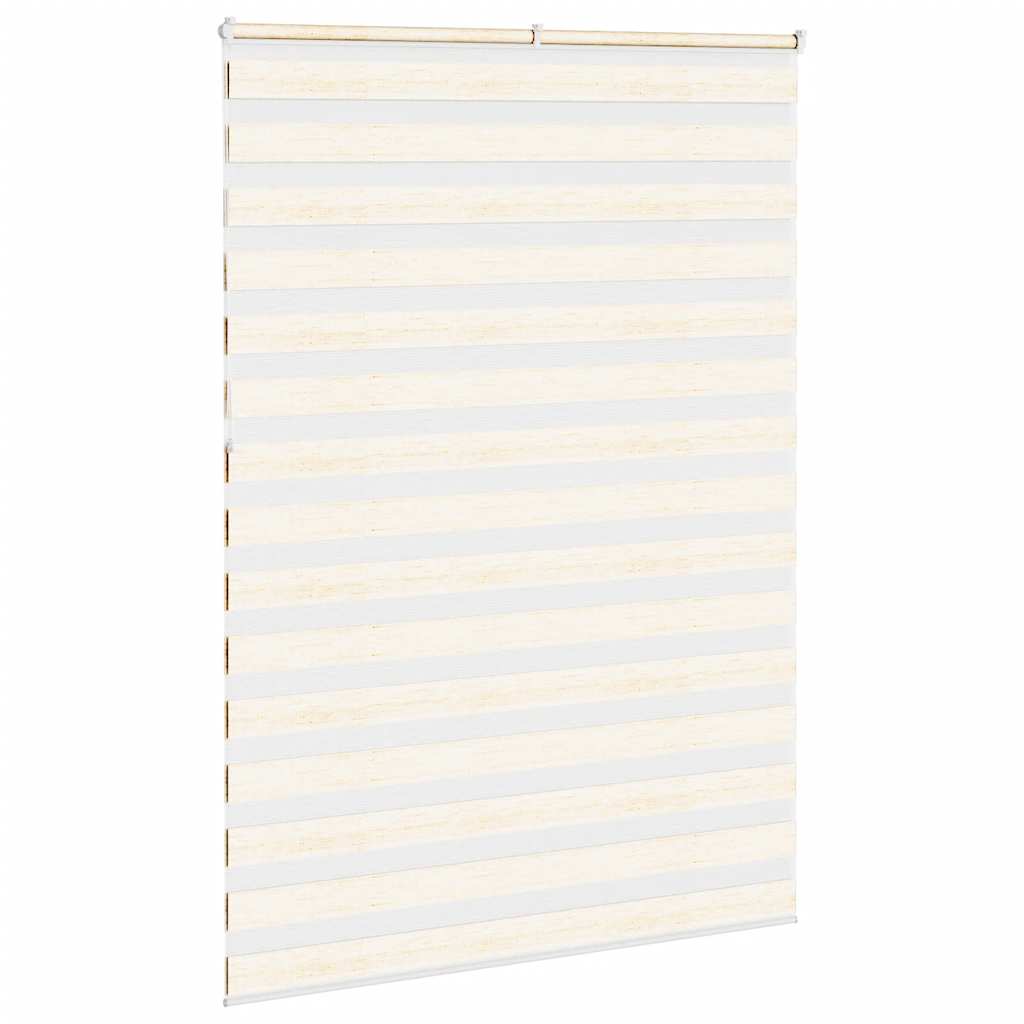 vidaXL Zebra Blind Marble Beige 160x230 cm Fabric Width 155.9 cm Polyester 4