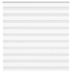 vidaXL Zebra Blind White 145x100 cm Fabric Width 140.9 cm Polyester 1