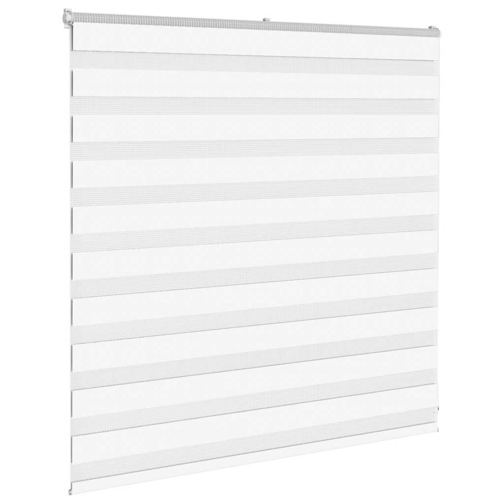 vidaXL Zebra Blind White 145x100 cm Fabric Width 140.9 cm Polyester 3
