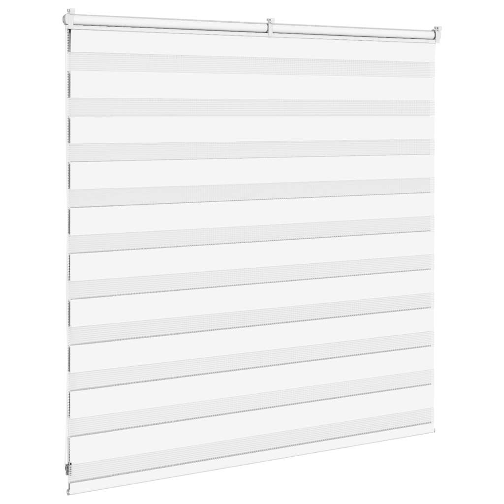 vidaXL Zebra Blind White 145x100 cm Fabric Width 140.9 cm Polyester 4