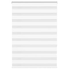 vidaXL Zebra Blind White 115x150 cm Fabric Width 110.9 cm Polyester 1