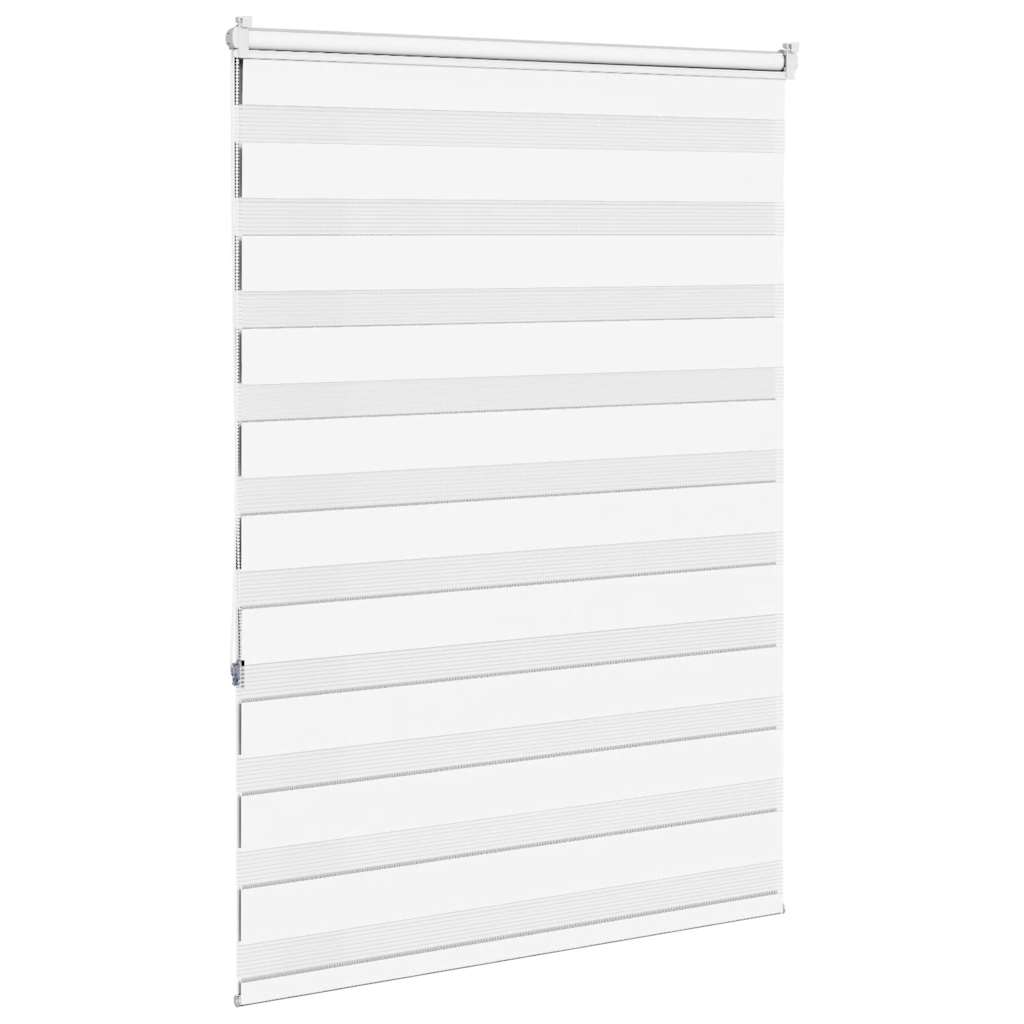 vidaXL Zebra Blind White 115x150 cm Fabric Width 110.9 cm Polyester 4