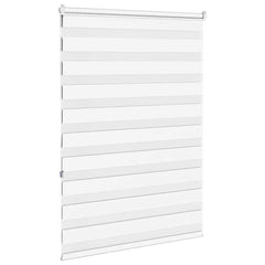 vidaXL Zebra Blind White 115x150 cm Fabric Width 110.9 cm Polyester 4