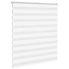 vidaXL Zebra Blind White 120x150 cm Fabric Width 115.9 cm Polyester 3