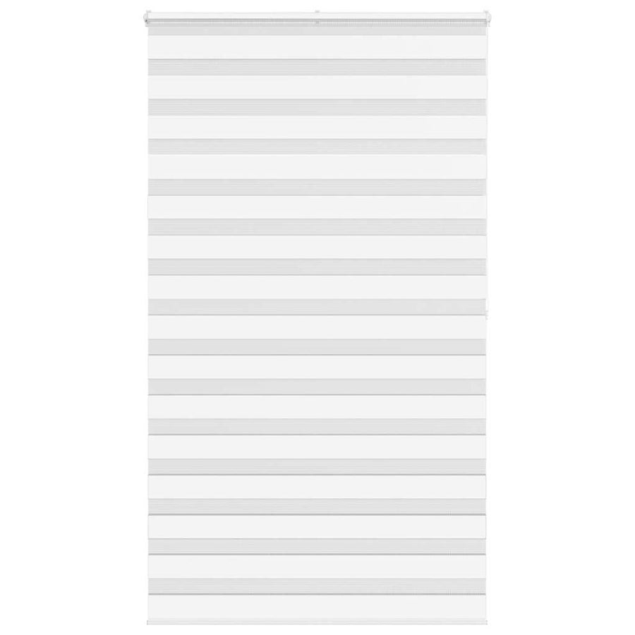 vidaXL Zebra Blind White 125x200 cm Fabric Width 120,9 cm Polyester 1