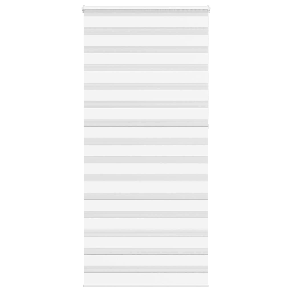 vidaXL Zebra Blind White 115x230 cm Fabric Width 110.9 cm Polyester 1