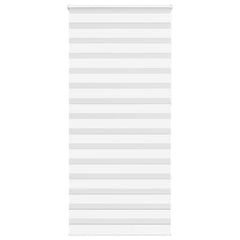 vidaXL Zebra Blind White 115x230 cm Fabric Width 110.9 cm Polyester 1