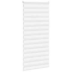 vidaXL Zebra Blind White 115x230 cm Fabric Width 110.9 cm Polyester 3