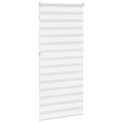 vidaXL Zebra Blind White 115x230 cm Fabric Width 110.9 cm Polyester 4