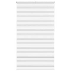 vidaXL Zebra Blind White 120x230 cm Fabric Width 115.9 cm Polyester 1