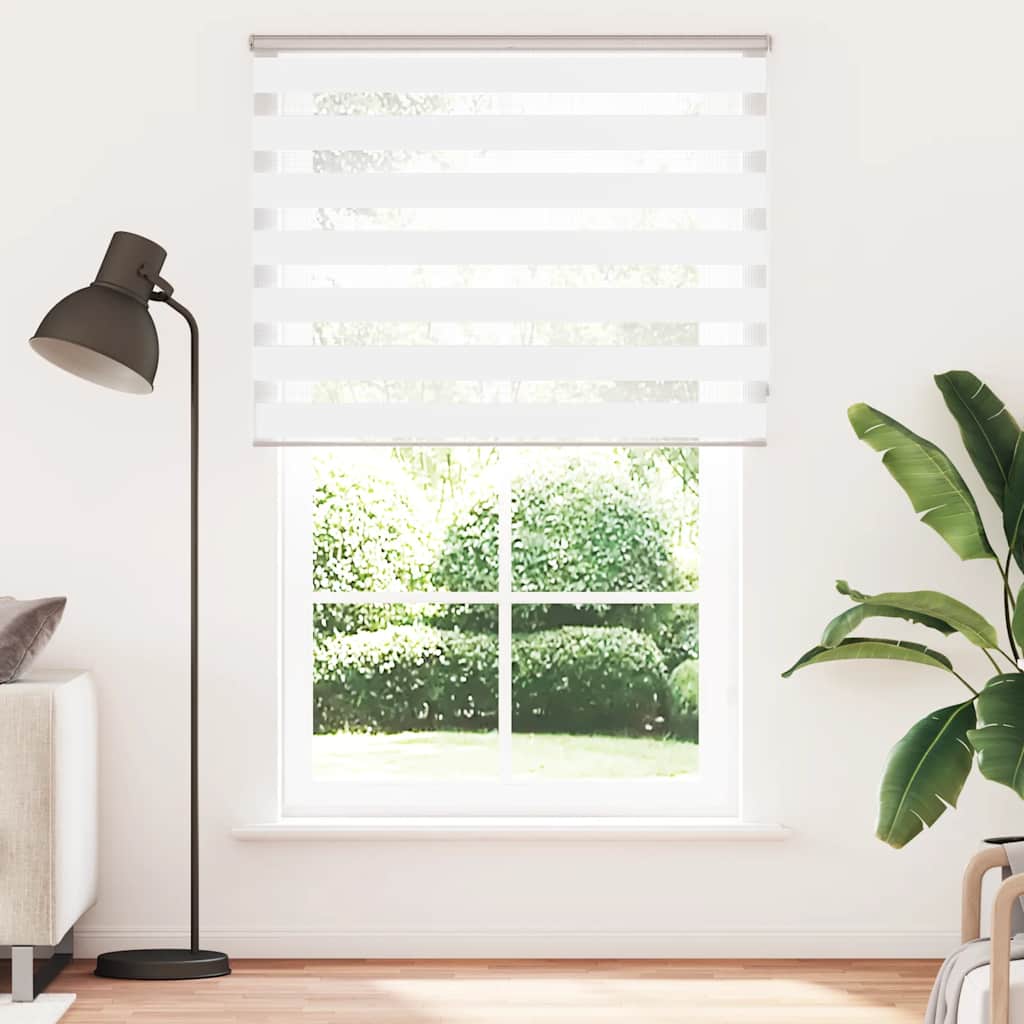 Zebra Blind White