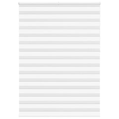 vidaXL Zebra Blind White 160x230 cm Fabric Width 155.9 cm Polyester 1