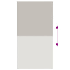 vidaXL Shower Roller Blind 140x240 cm Fabric Width 136 cm 5