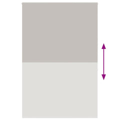 vidaXL Shower Roller Blind 160x240 cm Fabric Width 156 cm 5