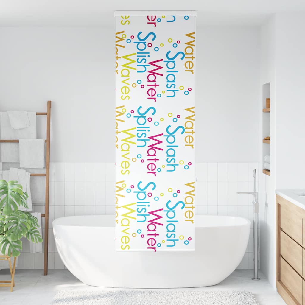vidaXL Shower Roller Blind with Cassette 80x240 cm Fabric Width 76 cm 1