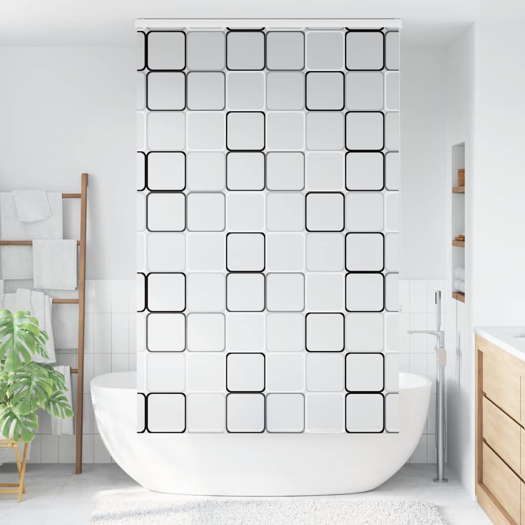 vidaXL Shower Roller Blind with Cassette 140x240 cm Fabric Width 136 cm 2