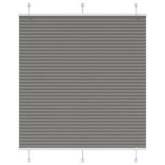 vidaXL Pleated Blind Anthracite 120x150 cm Fabric Width 119.4 cm Polyester 1