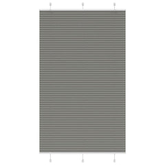 vidaXL Pleated Blind Anthracite 120x200 cm Fabric Width 119.4 cm Polyester 1