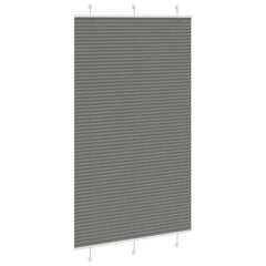 vidaXL Pleated Blind Anthracite 120x200 cm Fabric Width 119.4 cm Polyester 3