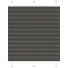 vidaXL Pleated Blind Black 120x150 cm Fabric Width 119.4 cm Polyester 1