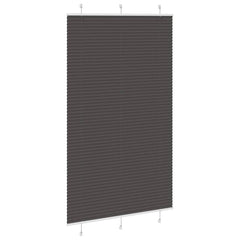 vidaXL Pleated Blind Black 120x200 cm Fabric Width 119.4 cm Polyester 3