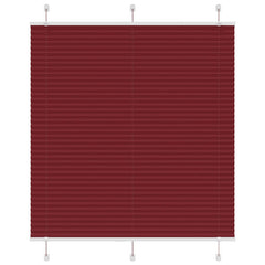 vidaXL Pleated Blind Bordeaux Red 120x100 cm Fabric Width 119.4 cm Polyester 1