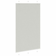 vidaXL Pleated Blind Light Grey 120x200 cm Fabric Width 119.4 cm 3