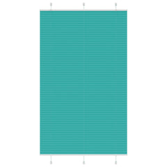 vidaXL Pleated Blind Petrol Green 120x200 cm Fabric Width 119.4 cm Polyester 1