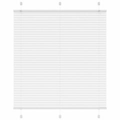 vidaXL Pleated Blind White 120x150 cm Fabric Width 119.4 cm Polyester 1
