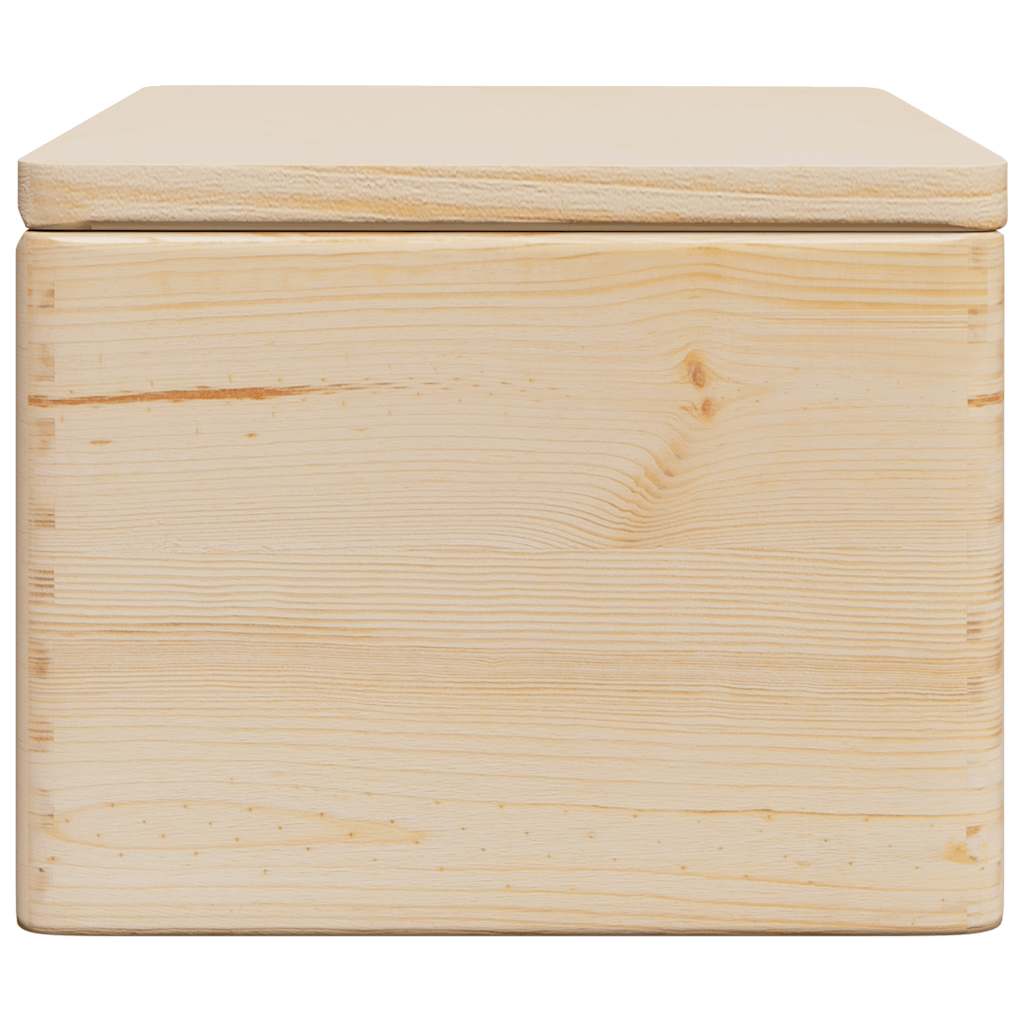 vidaXL Wooden Box with Lid 40x30x23 cm Solid Wood Pine 6