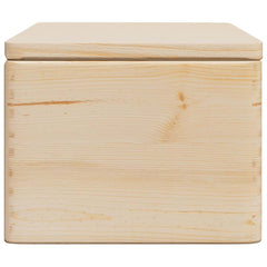vidaXL Wooden Box with Lid 40x30x23 cm Solid Wood Pine 6