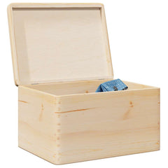 vidaXL Wooden Box with Lid 40x30x23 cm Solid Wood Pine 1