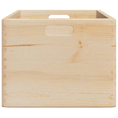 vidaXL Wooden Box with Handles 40x30x23 cm Solid Wood Pine 5