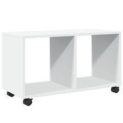 vidaXL Rolling Cabinet White 72x33x42.5 cm Engineered Wood 2