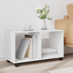 vidaXL Rolling Cabinet White 72x33x42.5 cm Engineered Wood 3