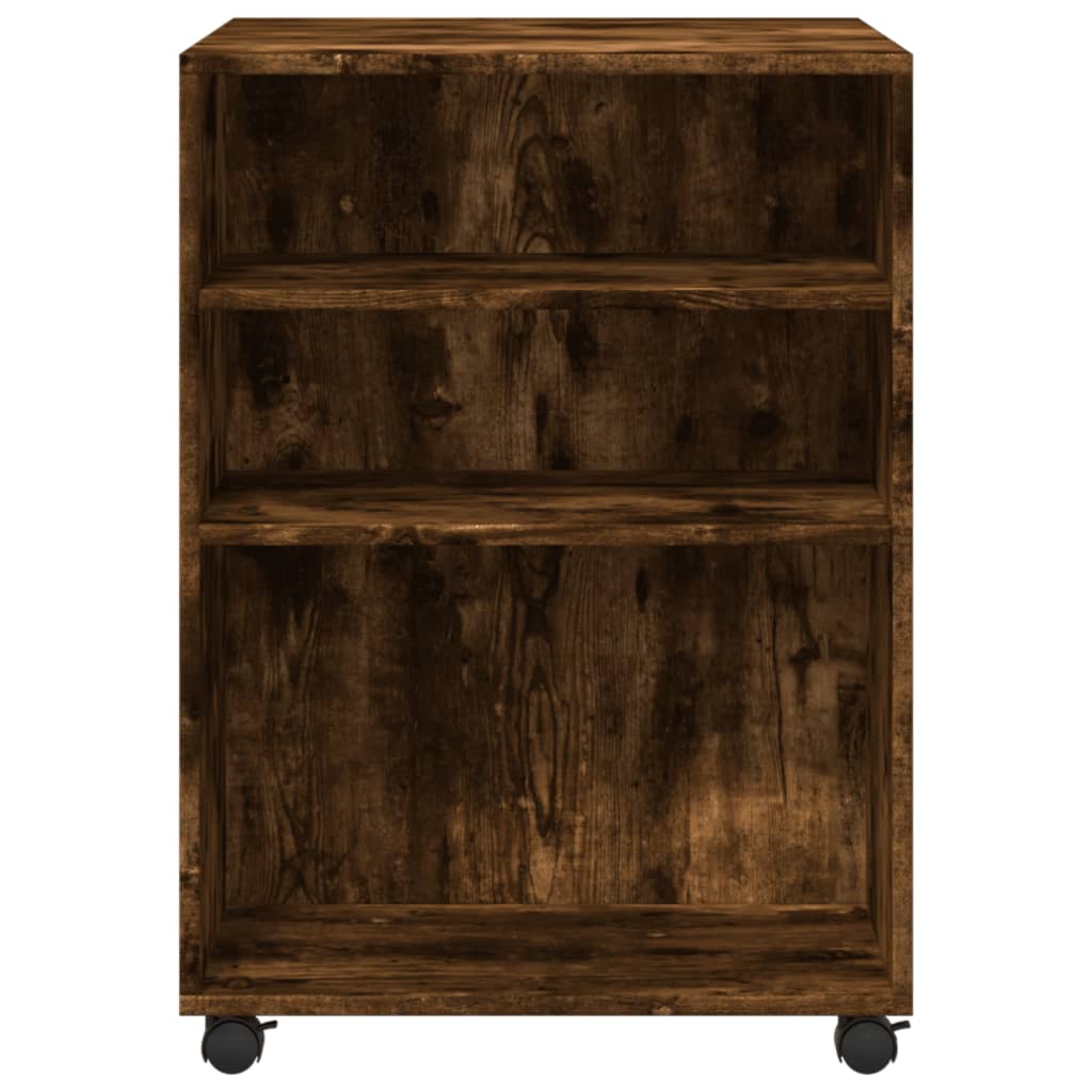Side Table with Wheels Engineered Wood