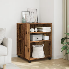 vidaXL Side Table with Wheels 55x60x78 cm Engineered Wood