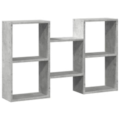 vidaXL Wall Shelf Concrete Grey 96x18x60 cm Engineered Wood 6