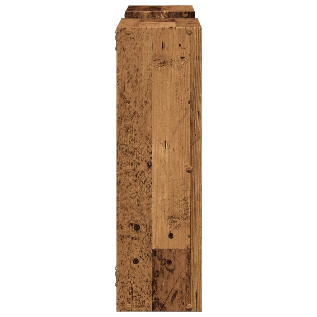 vidaXL Wall Shelf Old Wood 96x18x60 cm Engineered Wood 5