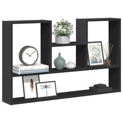 vidaXL Wall Shelf Black 99x15x60 cm Engineered Wood 1