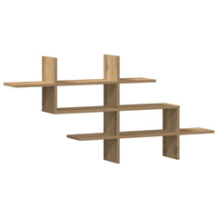 vidaXL Wall Shelf Artisian Oak 124.5x18x60.5 cm Engineered Wood 2