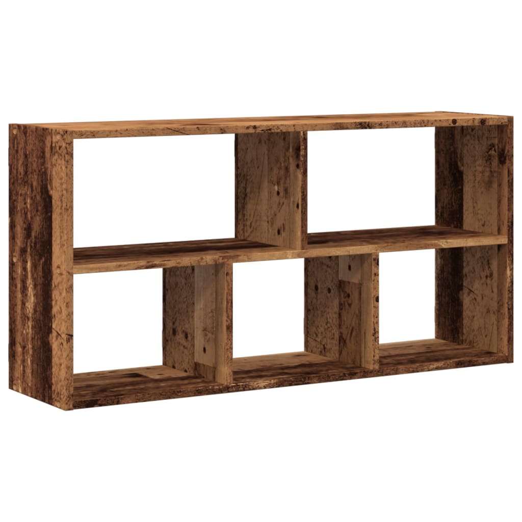 vidaXL Wall Shelf Old Wood 100x25x50 cm Engineered Wood 2