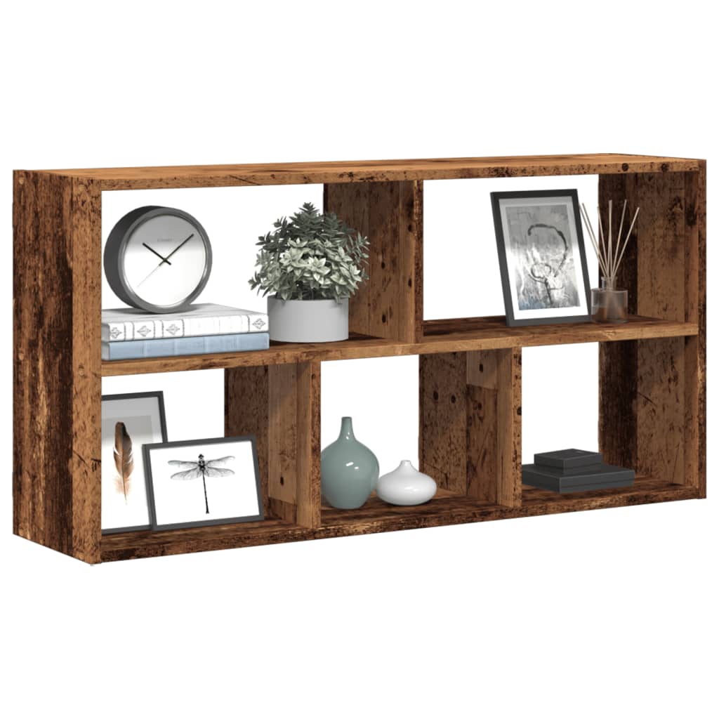 vidaXL Wall Shelf Old Wood 100x25x50 cm Engineered Wood 1