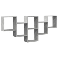 vidaXL Wall Shelf Concrete Grey 159x18x66 cm Engineered Wood 2