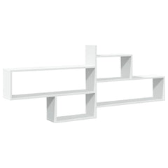 Wall Shelf White Engineered Wood, image 2