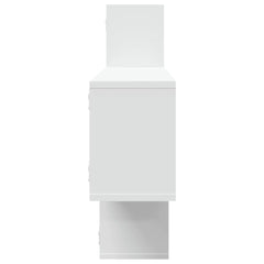 Wall Shelf White Engineered Wood, image 5