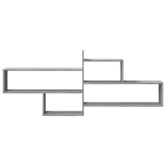 vidaXL Wall Shelf Grey Sonoma 167.5x18x68 cm Engineered Wood 4